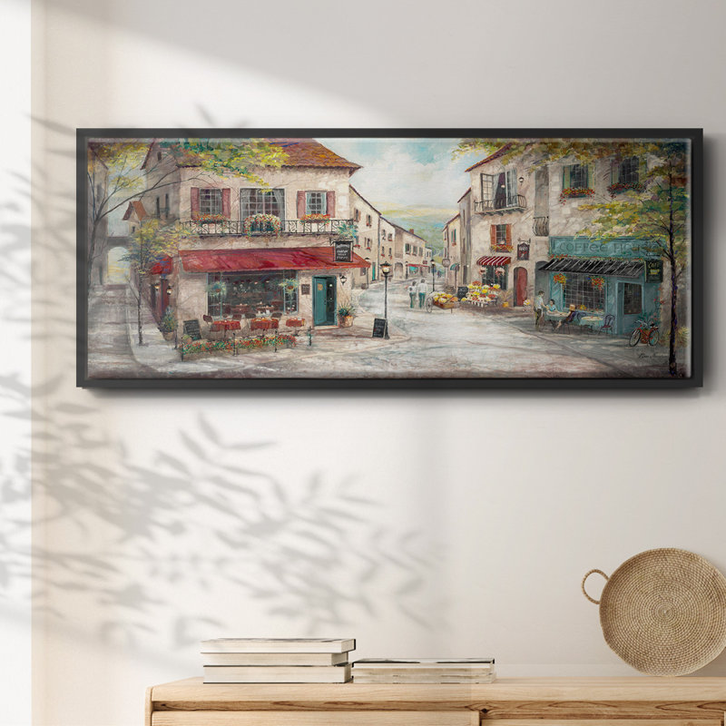 Happy Hour- Framed Canvas, 12" H x 30" W