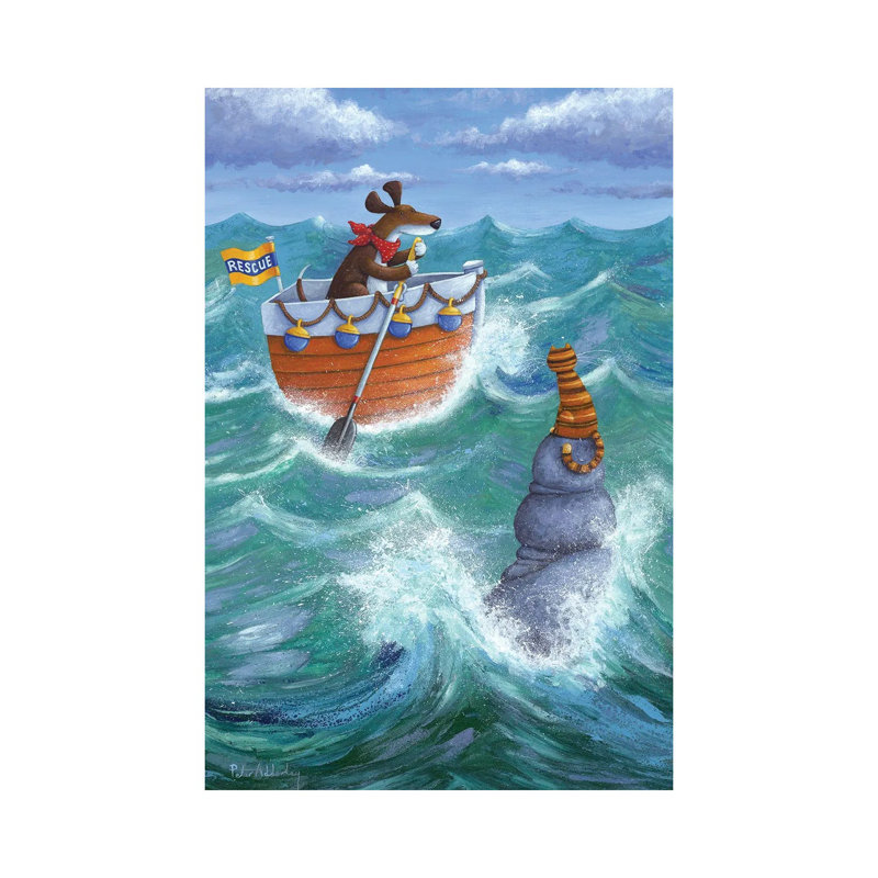 To The Rescue by Peter Adderley - Wrapped Canvas Gallery-Wrapped Canvas Giclée, 101.6 cm H x 66.04 cm W x 1.91 cm D