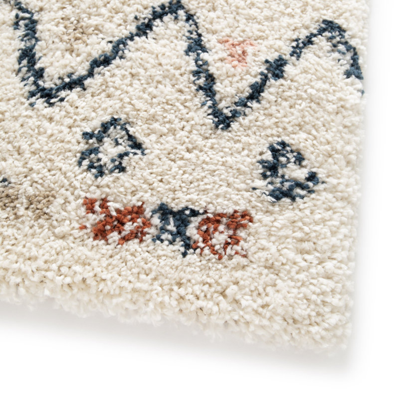 Abriela Moroccan Shag Area Rug, Rectangle 200 x 290cm