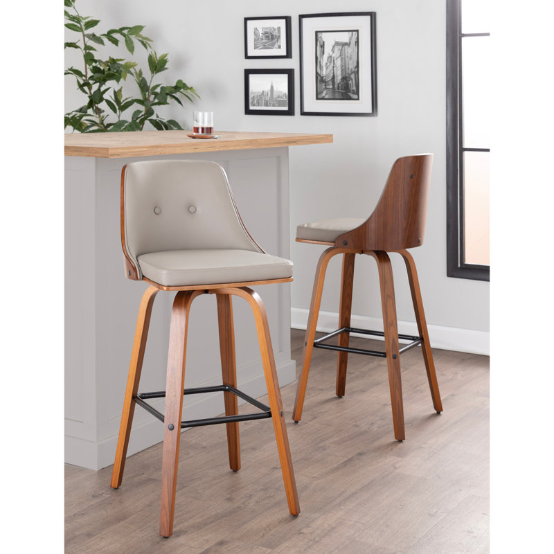 Tabouret de bar à hauteur fixe avec pivot
