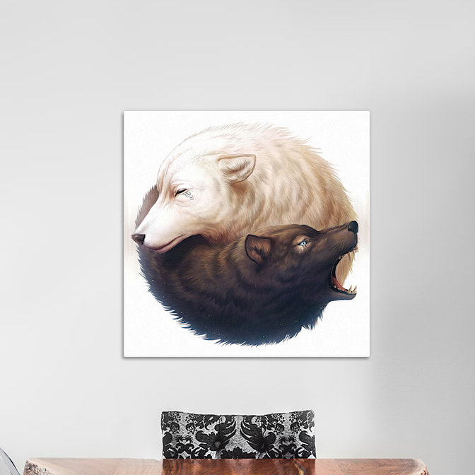 «Yin and Yang», impression sur toile tendue, H 12 po x l 12 po x P 0,75 po