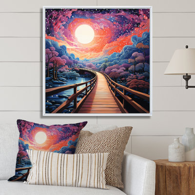 Coral Bridge Dreamy Passage Pointillism I