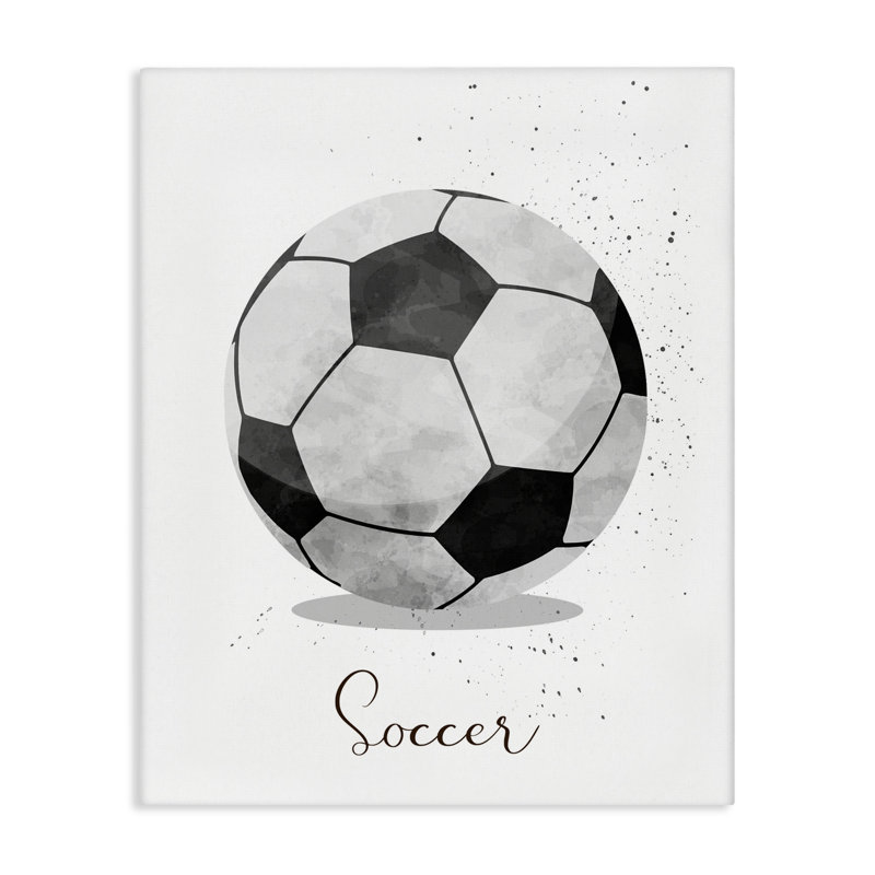«Let's Play Ball Soccer Canvas», conception par Christine Simpson Art, H 20 po x l 16 po