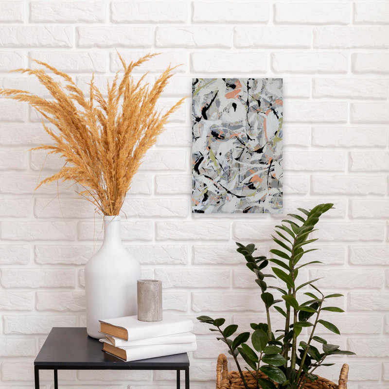 Art contemporain contemporain abstrait, H 18 po x l 12 po