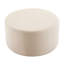 Velours rembourré en mousse de luxe crème 30,24 po x 16,42 po x 30,24 po, option élégante