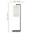 Rectangular Frame Table Lamp with Cylinder Shade - 25" - E26 Bulb Compatible - Modern Design