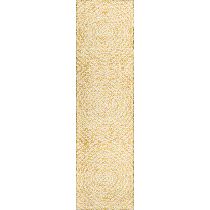 Anndria Washable Geometric Indoor / Outdoor Rug, Runner 2'3" x 7'6"