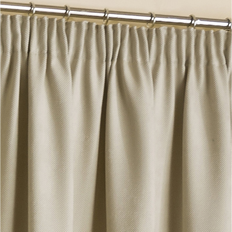 Julie Room Darkening Curtain Pair, Natural, 116 W x 182 D cm