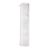 Hines 4-Light Wall Sconce - Polished Nickel Finish - Piastra with White Glass Shade