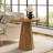 Small Round Solid Wood End Table-1583362575