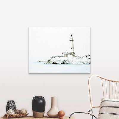 " Lighthouse Landing " by Sydney Edmunds Painting Print