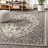 Nate Boho Medallion Textured Weave Gray/Black Indoor/Outdoor Rug-1970437789