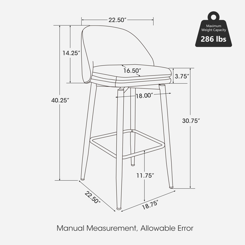 Pineros Upholstered 30.75'' Counter Stool