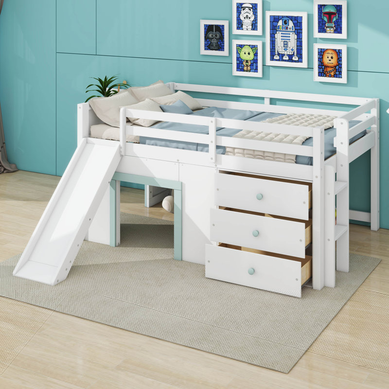 Lit mezzanine double pleine grandeur de style campagne moderne