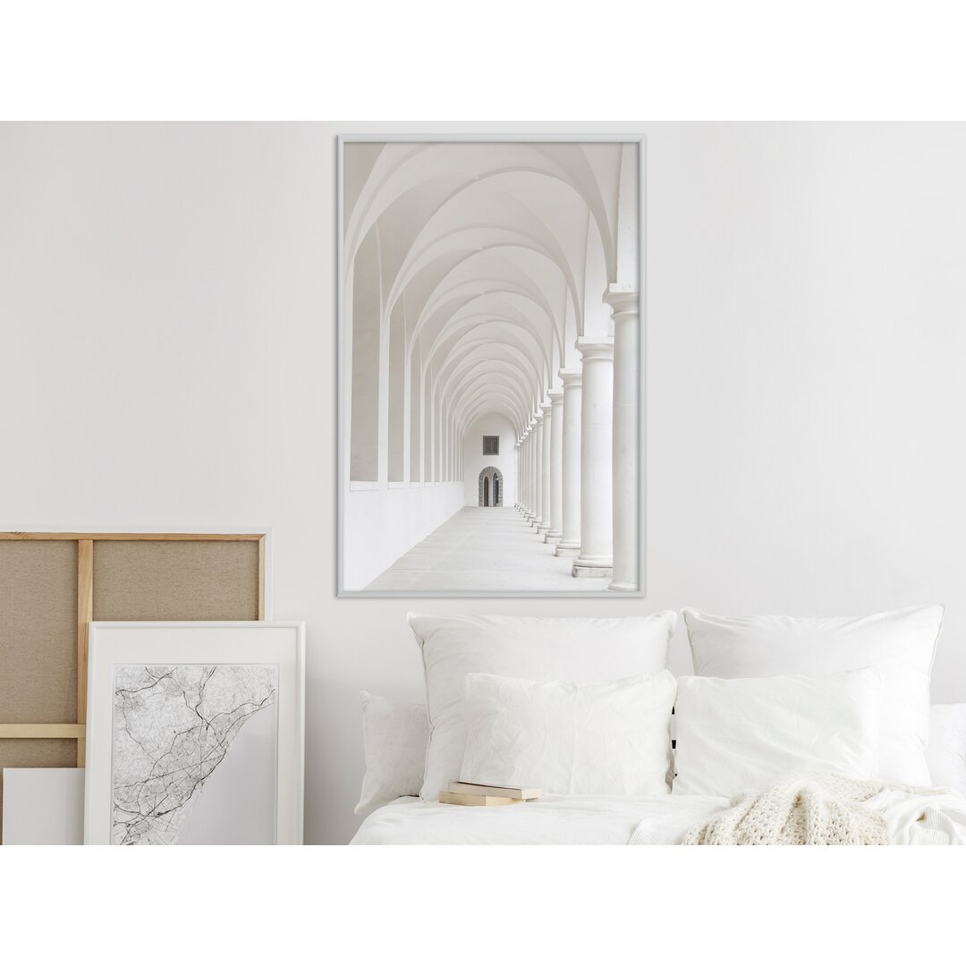 Gerahmter Fotodruck White Colonnade