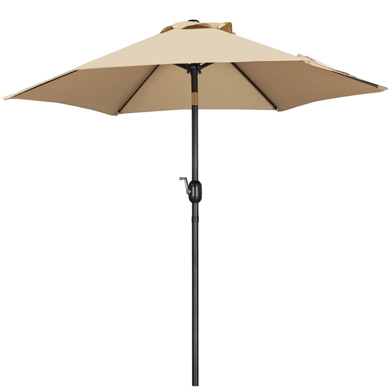 2.3m Garden Parasol Umbrella, Tan