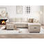 Canapé-lit modulaire en U à 7 places avec rangement pour lit escamotable et repose-pieds 107,9 po Waldorf-120921999