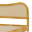 Lit plateforme Boho avec tête de lit courbée de style moderne Mid-Century-872962651