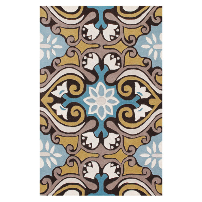 Amory Hand Tufted Wool Damask Rug