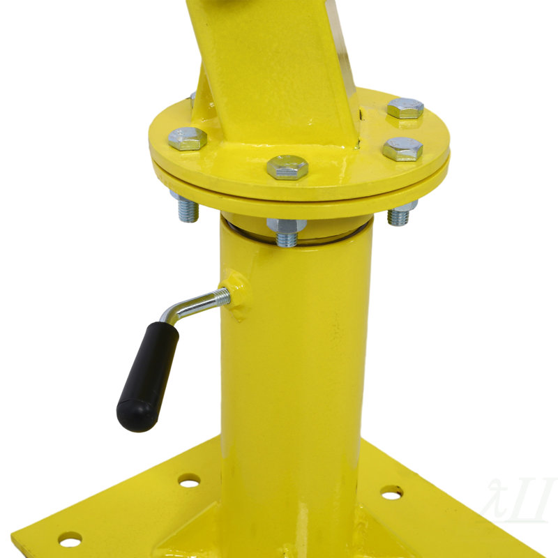 Camion-grue hydraulique avec treuil manuel, camion-grue à treuil - 2000-Lb. Capacité jaune, Jaune