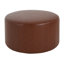 Repose-pieds rembourré rond-659614054