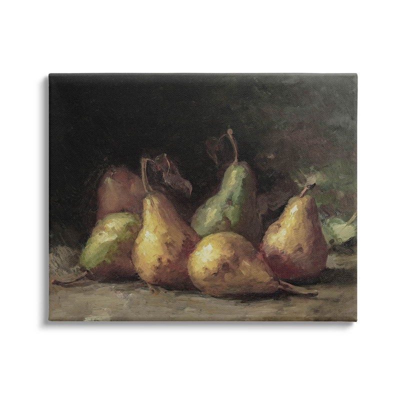 Art classique sur toile Classic Pears Still Life, L 30 po x H 24 po