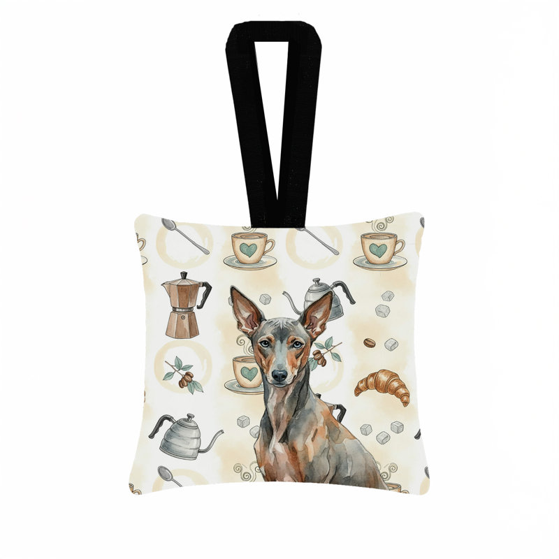 Ornement carré en tissu Xoloitzcuintli, Xoloitzcuintli