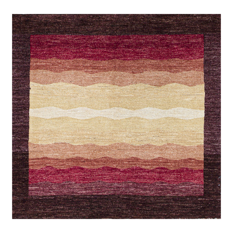 Tapis brun de haute qualité noué à la main