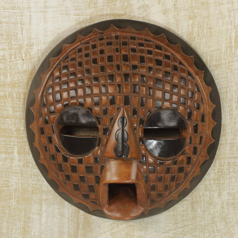 Masque de bois africain Bungalow Rose excuses