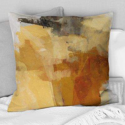 Terra Rosa Earth Mysteries III - Abstract Printed Throw Pillow