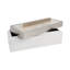 Boîtes décoratives avec couvercle amovible - Boîte décorative élégante pour rangement et porte-souvenirs - Organisateur de bijoux et boîte à souvenirs pour décor de chambre à coucher, de salon ou de bureau - 14 po, blanc