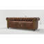 Chesterfield Friedrich 3 Seater Sofa with Sleeping Function Made of Vintage Look Microfibre with Solid Wood Legs-920134237