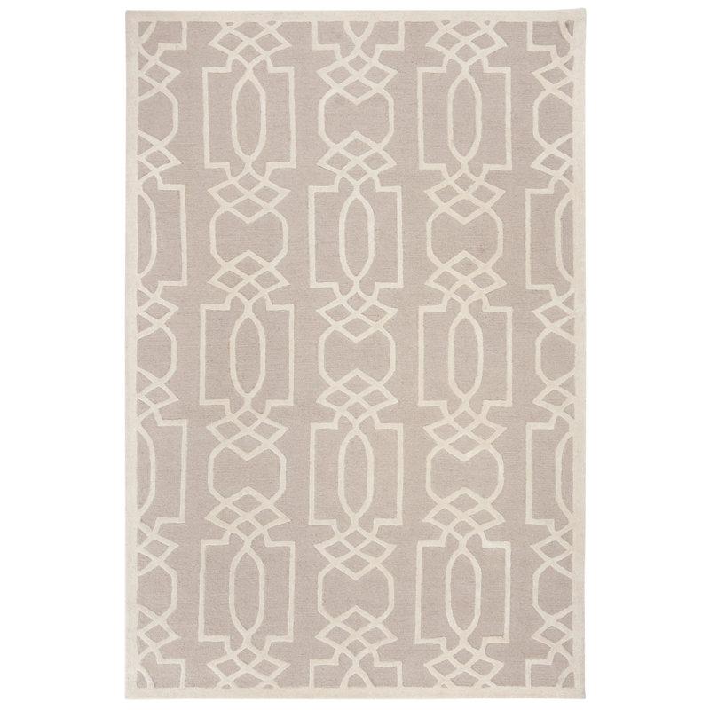 Bella Hand Tufted Wool Geometric Rug, Rectangle 8' x 10'