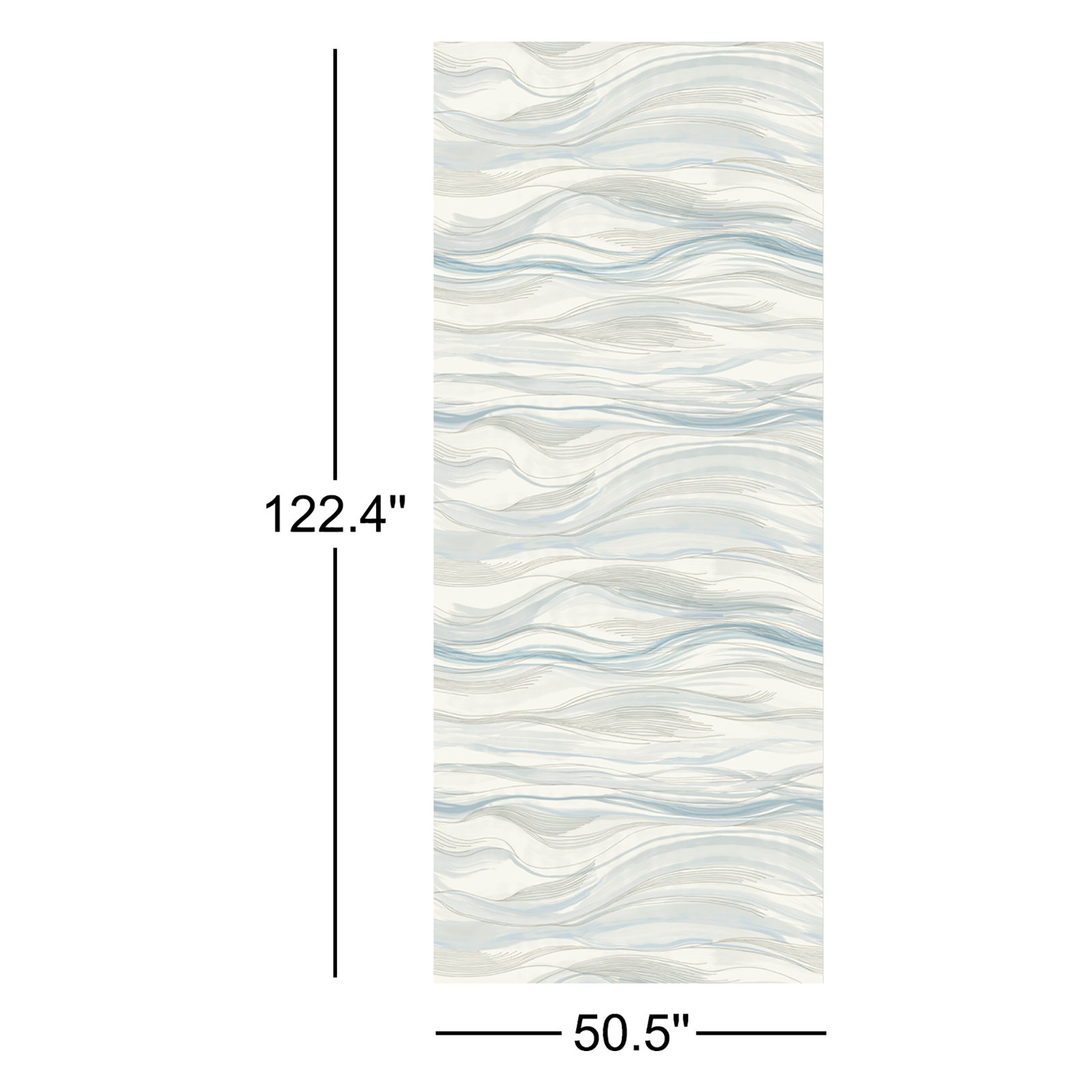 Almira Abstract Wallpaper, Blue