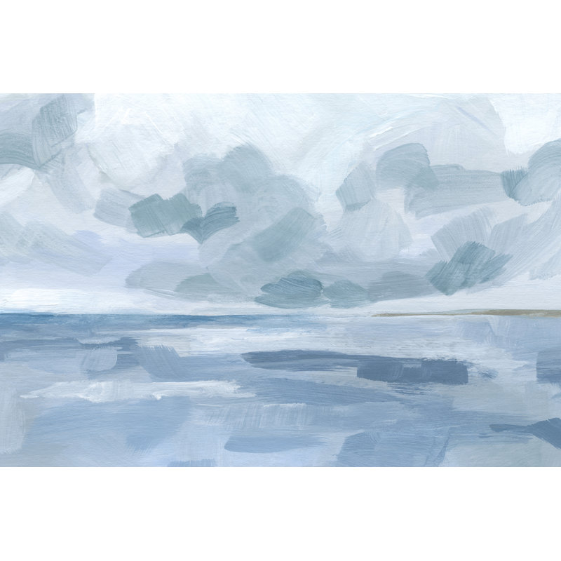 Calm Seascape II by Victoria Barnes - Wrapped Canvas Painting, 81cm H x 122cm W