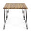 Table d'extérieur - Bois massif avec lambris élégant, plateau 32,5 po