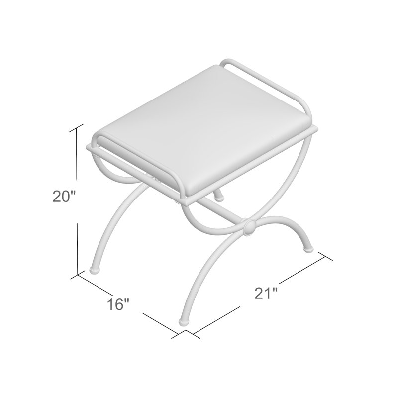 Tabouret de coiffeuse Blomberg, Brun