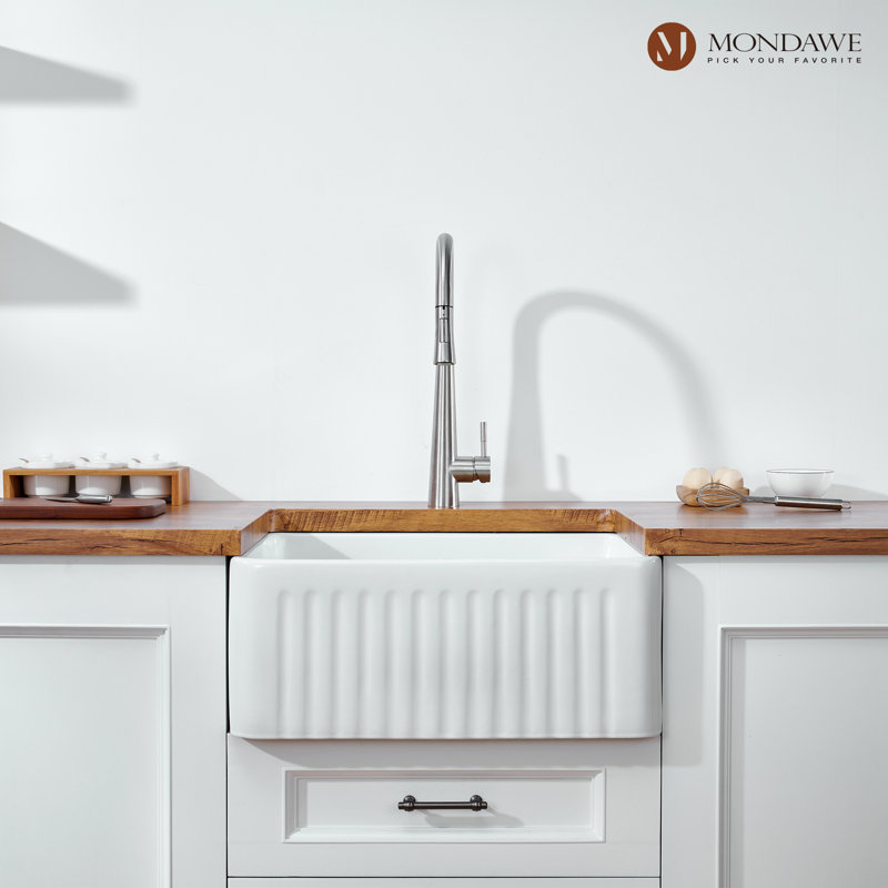 Brushed Nickel High Arc Pull Down Kitchen Faucet with Spray