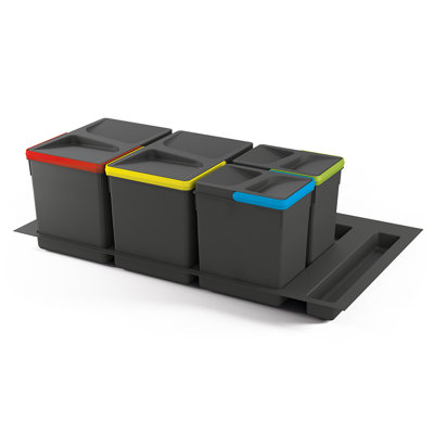 Pinkard Plastic Manual Lift Recycling Bin - 38L