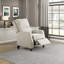 Fauteuil inclinable traditionnel en tissu texturé avec pieds en bois massif 29,5 po Dazzlyn-38422444