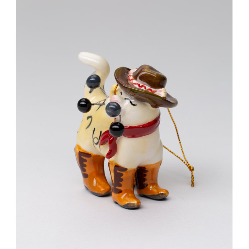 Ornement de chat Whisker - Cowboy