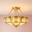 Lustre semi-encastré moderne à 4 lumières 17,7 po Blossom