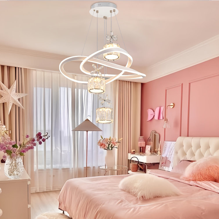 Dimmable Modern Crystal Geometric Chandelier With Remote Control