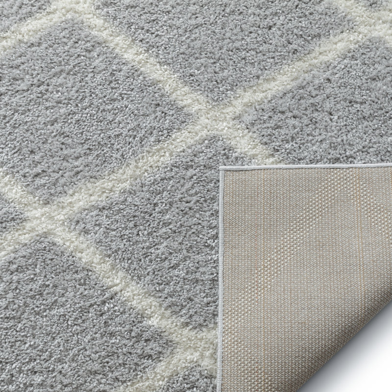 Tapis gris clair McShera Cole, Rectangle 7 pi 10 po x 9 pi 10 po