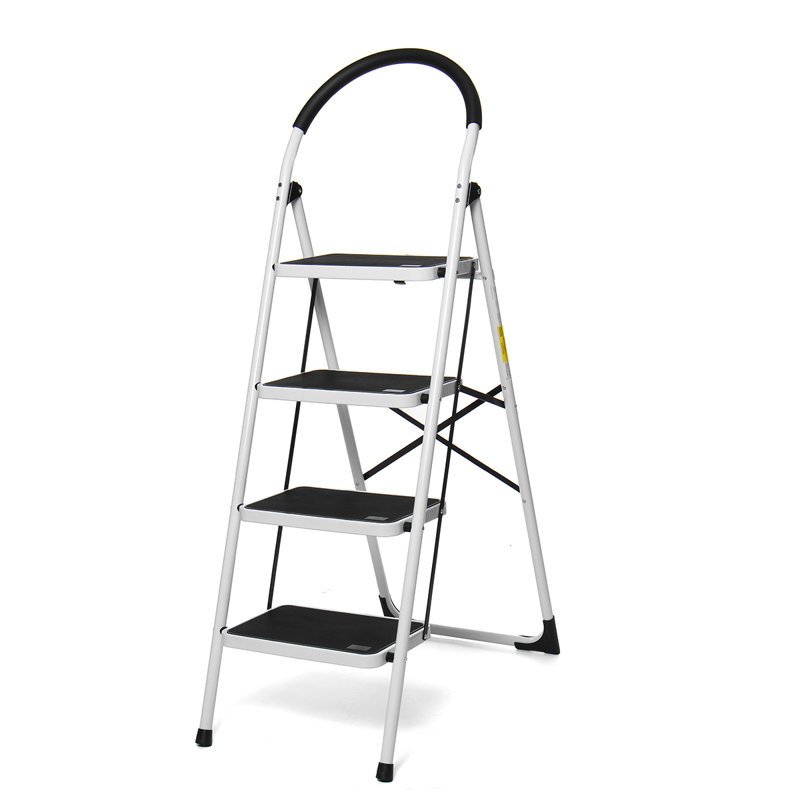 Échelle de tabouret en aluminium 4 marches avec capacité de charge de 300 lb Sariyah