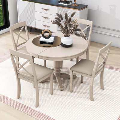 Kyjaun 4 - Person Extendable Dining Set