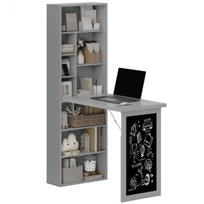 Bureau d'ordinateur pliable, bureau d'ordinateur mural