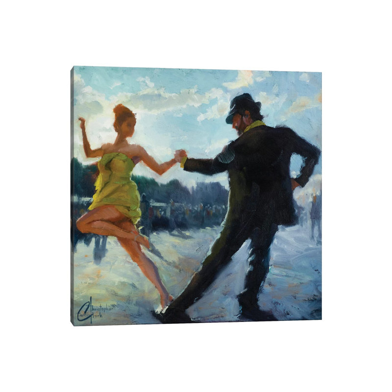 Tango In The Piazza by Christopher Clark - Painting on Canvas, 66.04 cm H x 66.04 cm W x 1.91 cm D, Wrapped Canvas