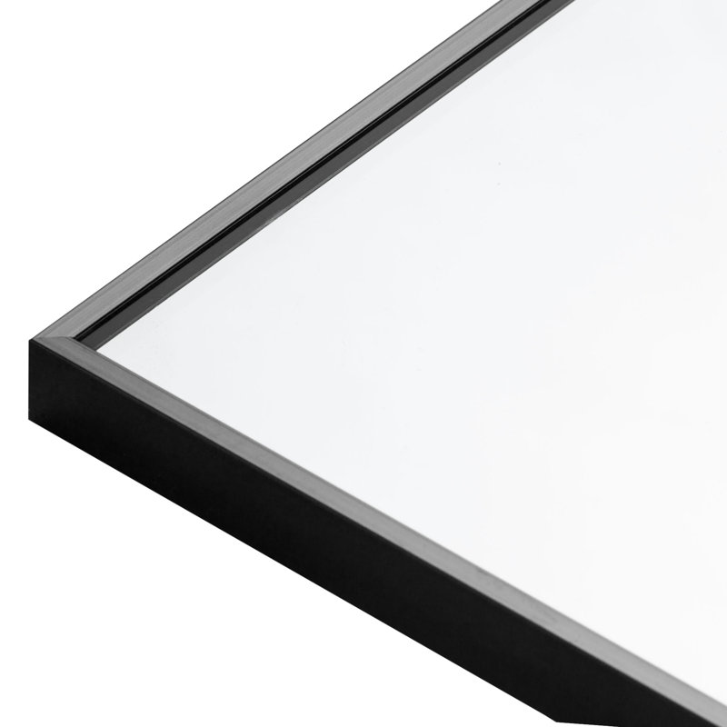 Koudia Metal Framed Standing Mirror, Black, 71" x 31"