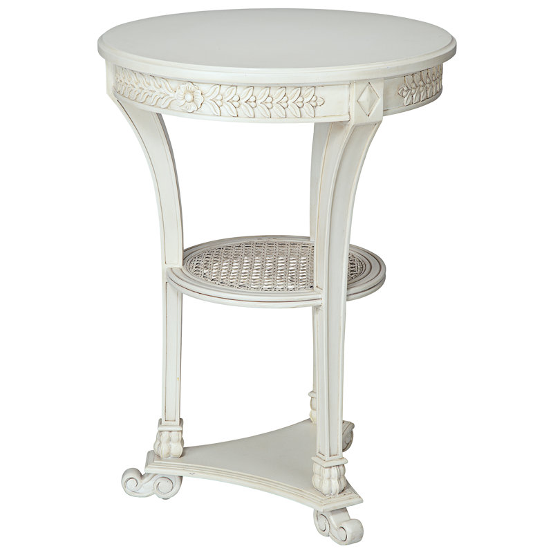 Black Panther Sculptural Glass Top End Table